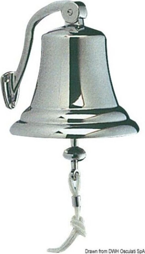 Schiffsglocke aus Messing, verchromt Ø 175 mm , 1 Stück