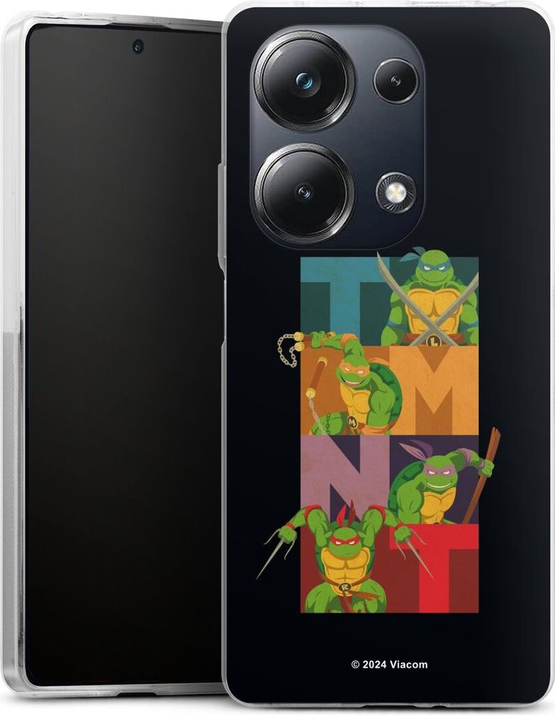 DeinDesign Handyhülle für Xiaomi Poco M6 Pro Silikon Hülle Case Smartphone Schutzhülle Fanartikel Offizielles Lizenzprodukt Teenage Mutant Ni...