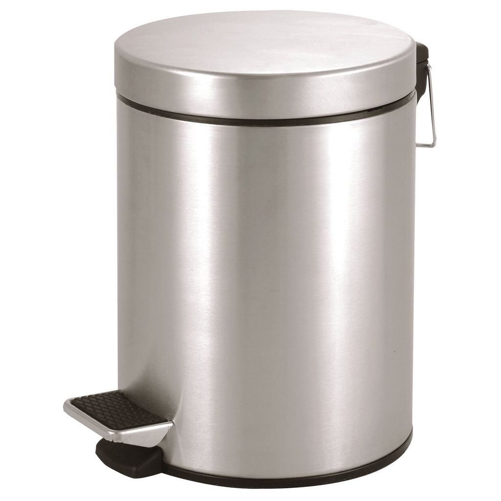 Treteimer 5L, matt gebürstet Produktbild 