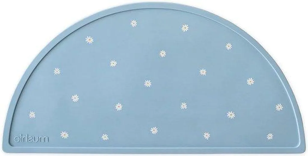 Tapis de propreté enfant en silicone blanc imperméable et flexible