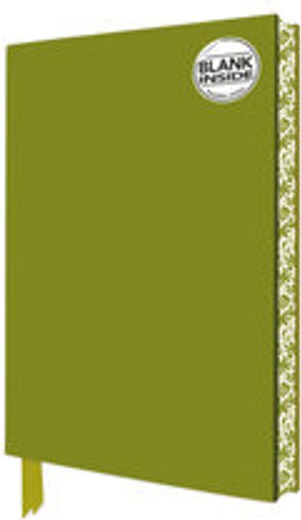 Sage Green Blank Artisan Notebook (Flame Tree Journals)