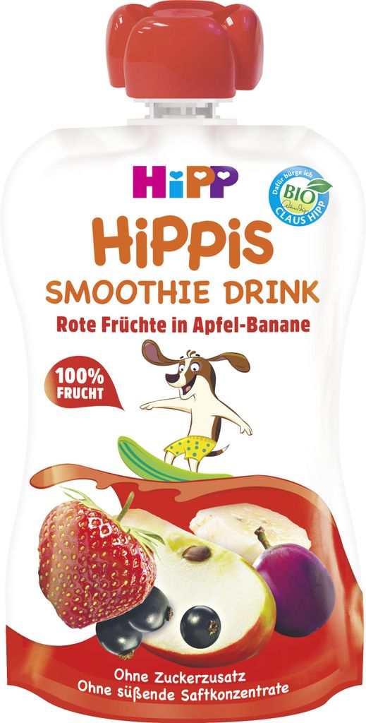 HiPP  Smoothie Apfel-Banane-Rote Früchte 6×120 ml Produktbild 