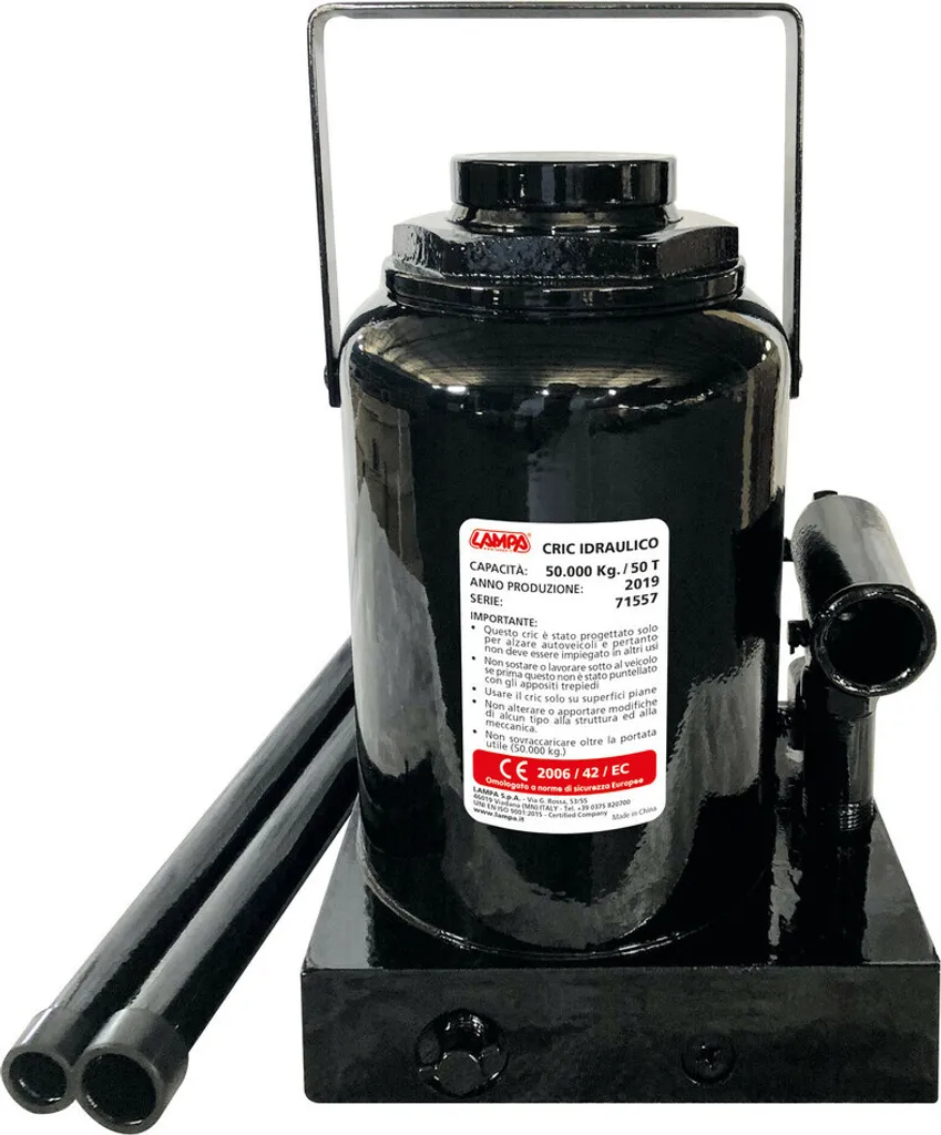 Soulevez 50 Tonnes sans Effort avec le Cric Hydraulique Lampa Renforcé