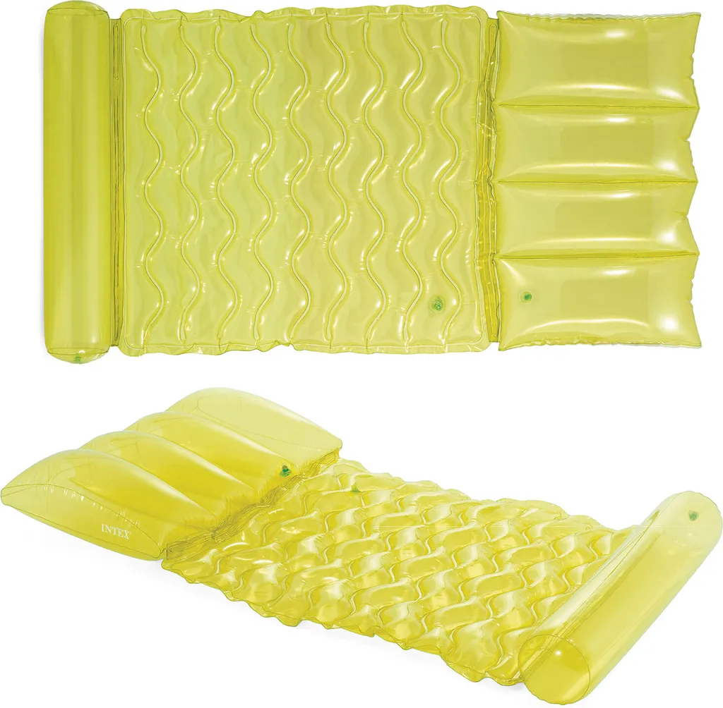 Matelas Gonflable de Piscine Intex 58725 - Flotteur Confortable Vert