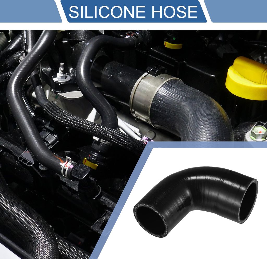 1 Pièce Tuyau En Silicone Noir Universel Pour Voiture, Id Image du produit 