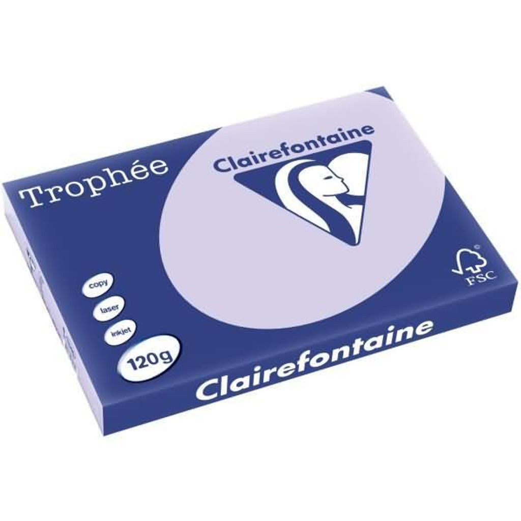 Clairefontaine Trophée 1346C Lila 120g/m² DIN-A3 - 250 Produktbild 