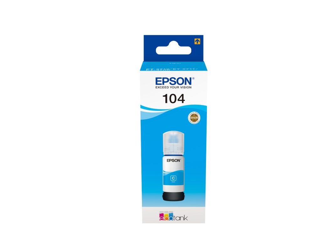 Epson EcoTank 104 - 70 ml - Ciano - Originale - Contenitore Immagine del prodotto 