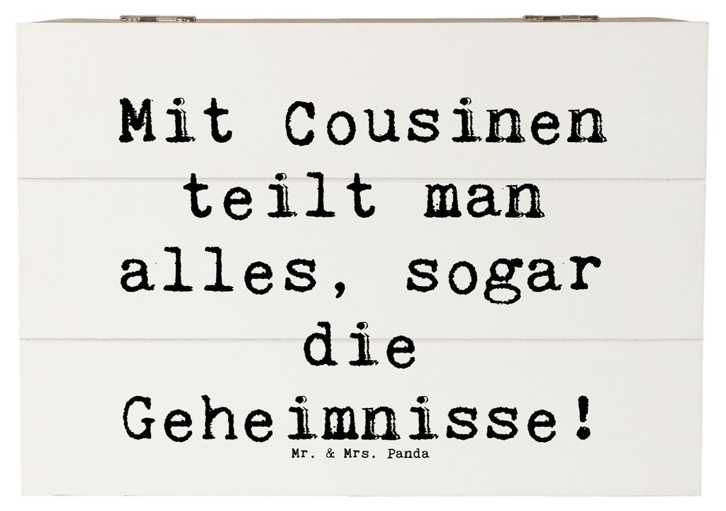 Mr. & Mrs. Panda Geschenkbox Spruch Cousine Geheimnisse 22 Produktbild 