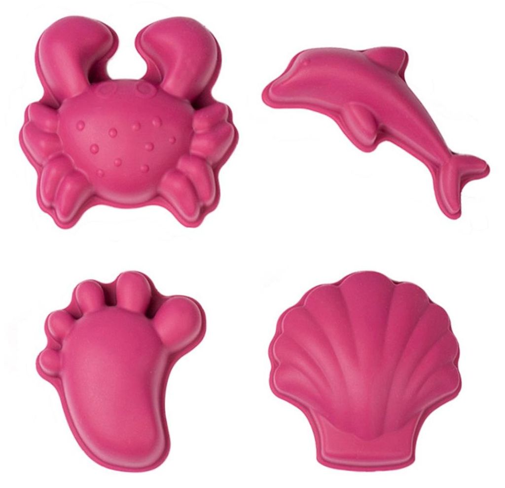 Scrunch Sandformen Silikon rot Spielzeug für Kinder Produktbild 