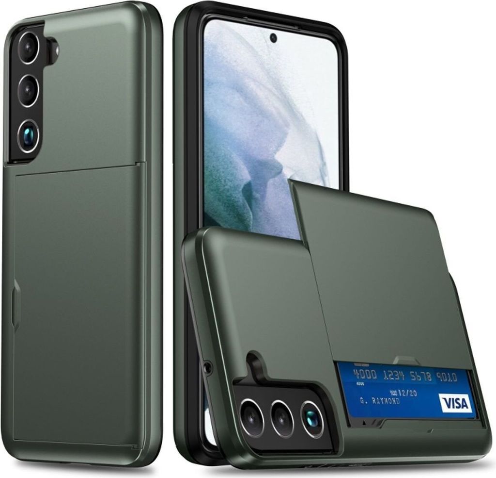 König Design Hülle kompatibel mit Samsung Galaxy S22 Plus 5G Kunststoff Soft Handyhülle - Handy Case Dunkelgrün