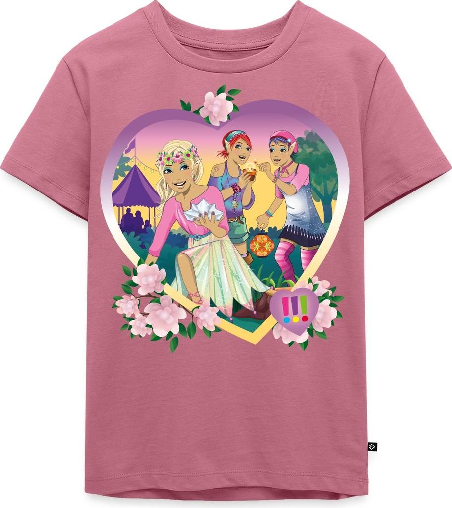 Spreadshirt Die Drei Ausrufezeichen Nacht Der Elfen Kinder Premium T-Shirt, 134/140 (8 Jahre), Mauve