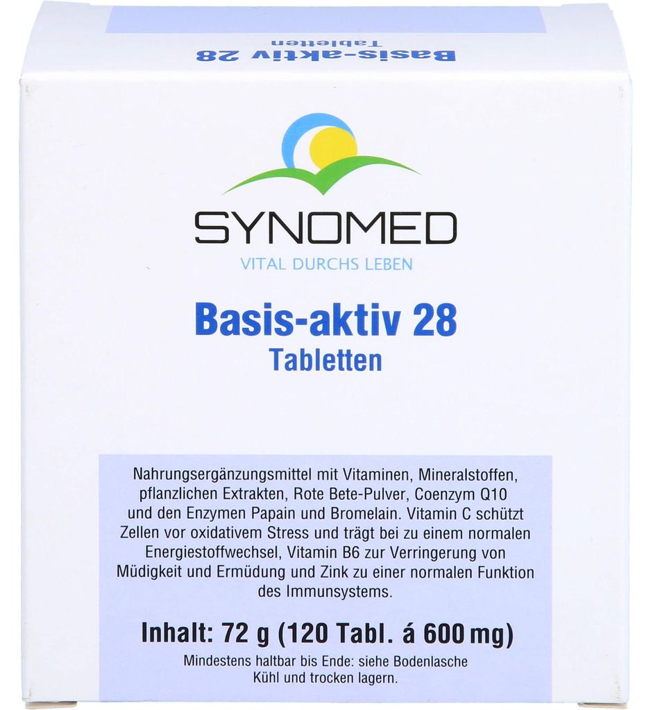 SYNOMED Basis-aktiv 28 tabletek, 120 tabletek Zdjęcie produktu 