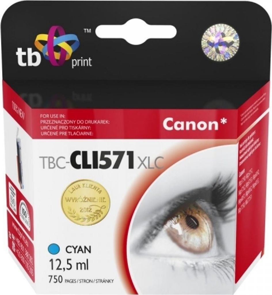 TB Print TBC-CLI571XLC, Cyan, 12,5 ml, 1 Stück(e)