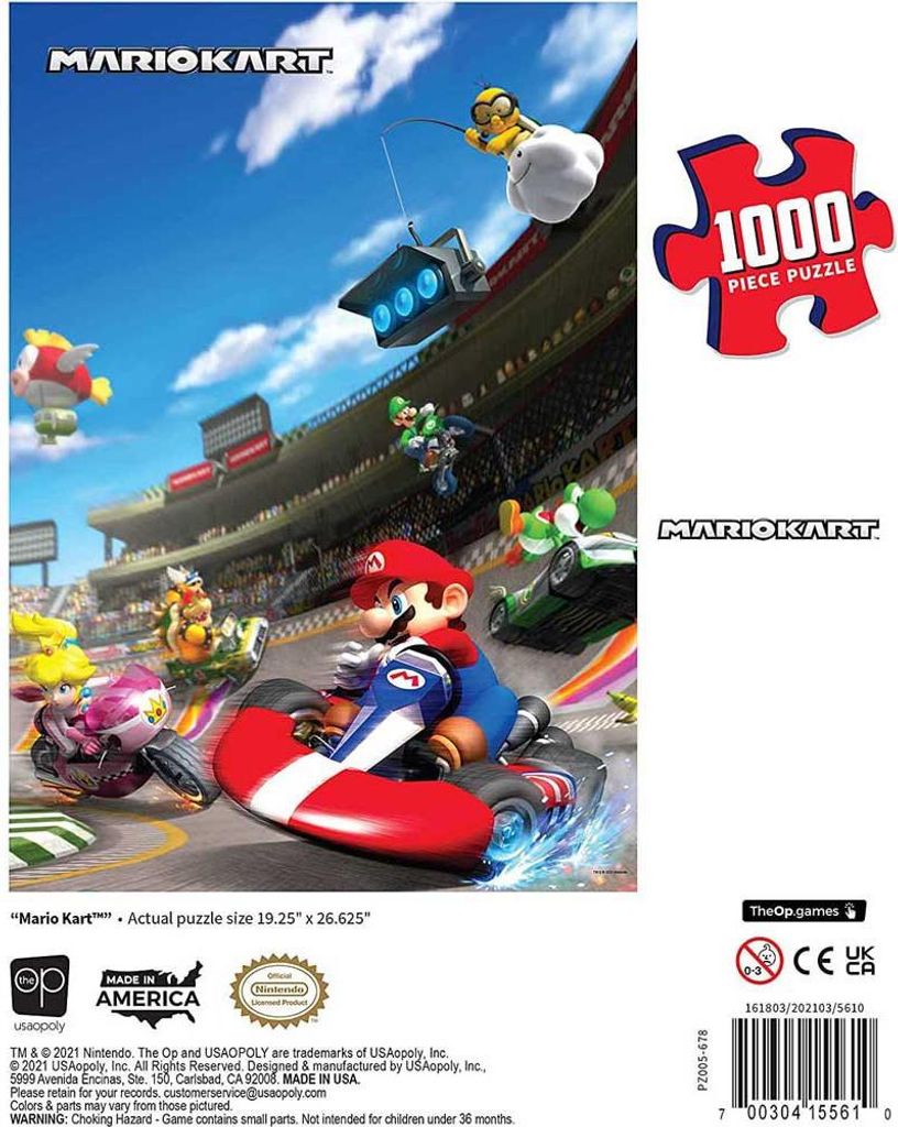 USAopoly Super Mario Puzzle Mario Kart (1000 Teile) USAPZ005-678