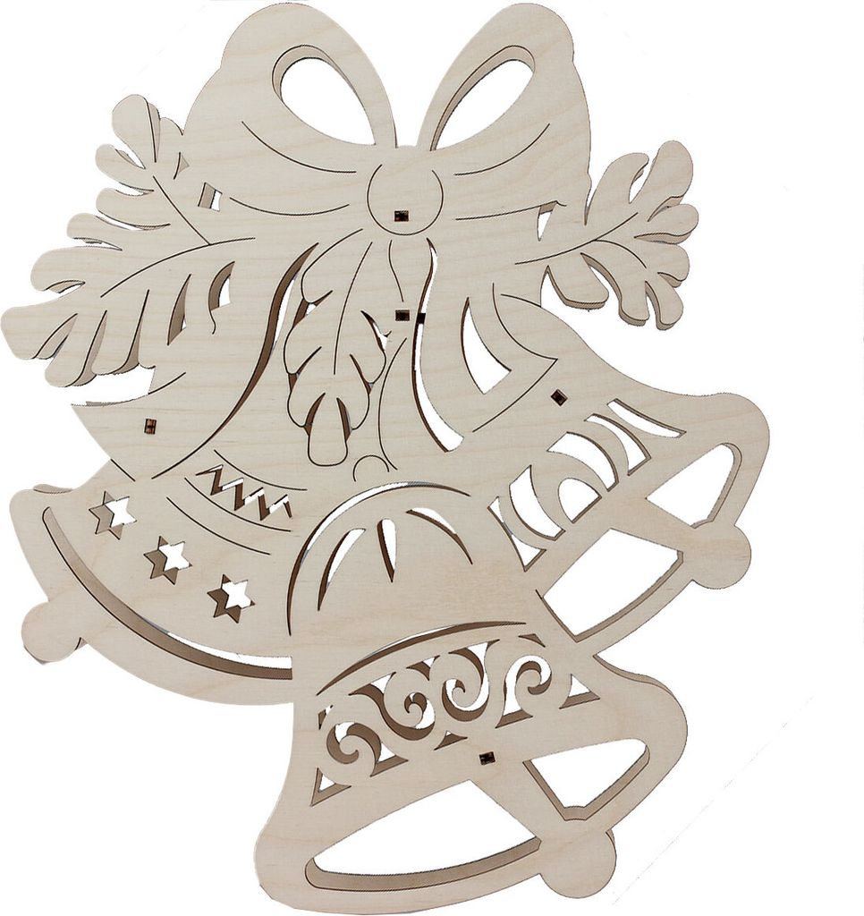 Design & Decor GmbH Fensterbild beleuchtet, Motiv:Drei Glocken