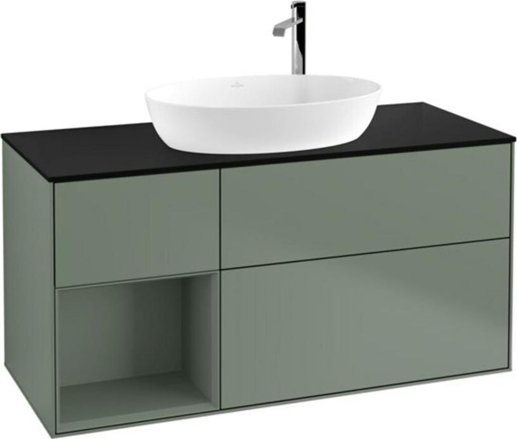 V&B Waschtischunterschrank Finion 120cm, Pl b m, Rg Oli. m Lac, Oli. m Lac