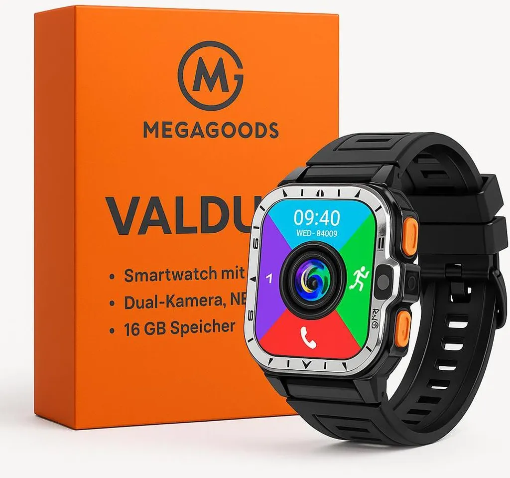 Montre Connectée 4G Valdus PGD avec GPS Intégré et Caméra Rotative