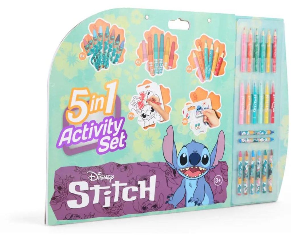 Stitch 5-in-1-Malbuch-Aktivitätsset | 4 Stück Produktbild 