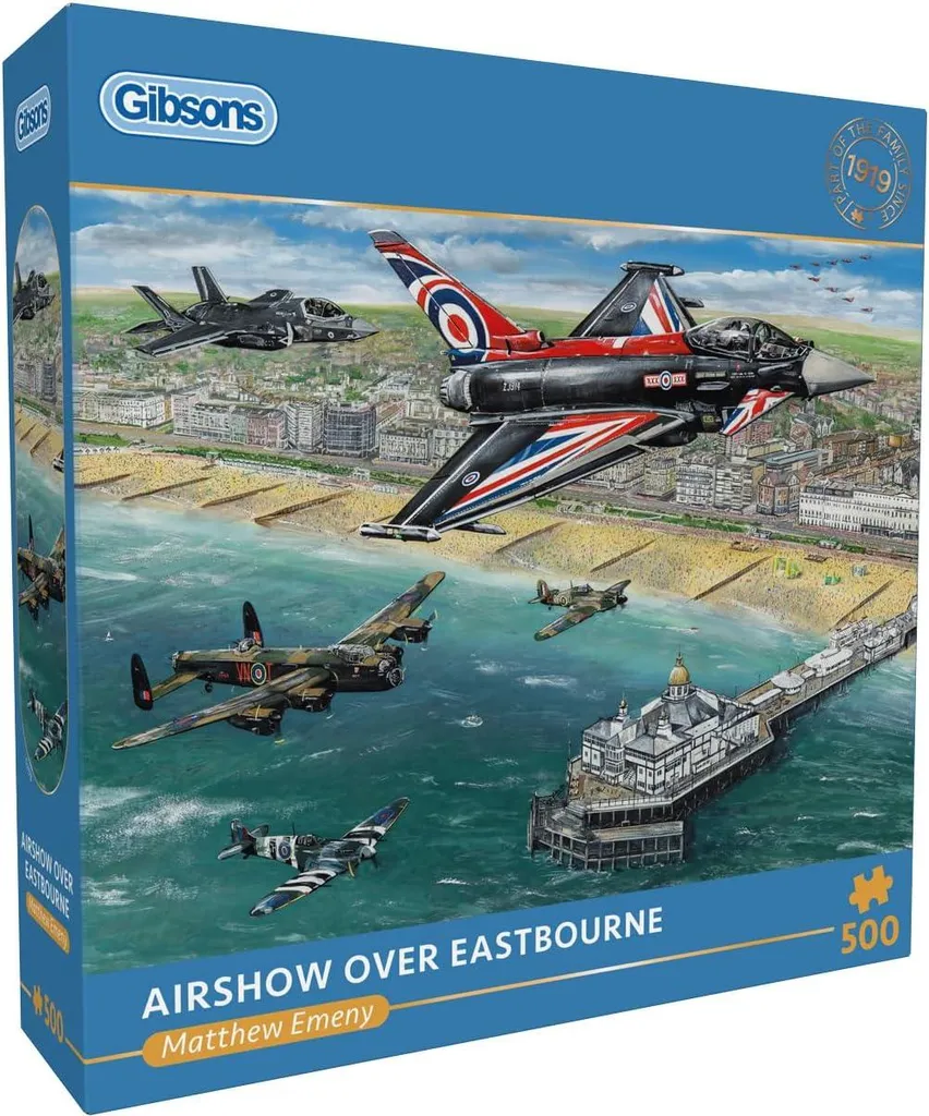 Puzzle 500 pièces Airshow Over Eastbourne par Gibson - Loisir Créatif