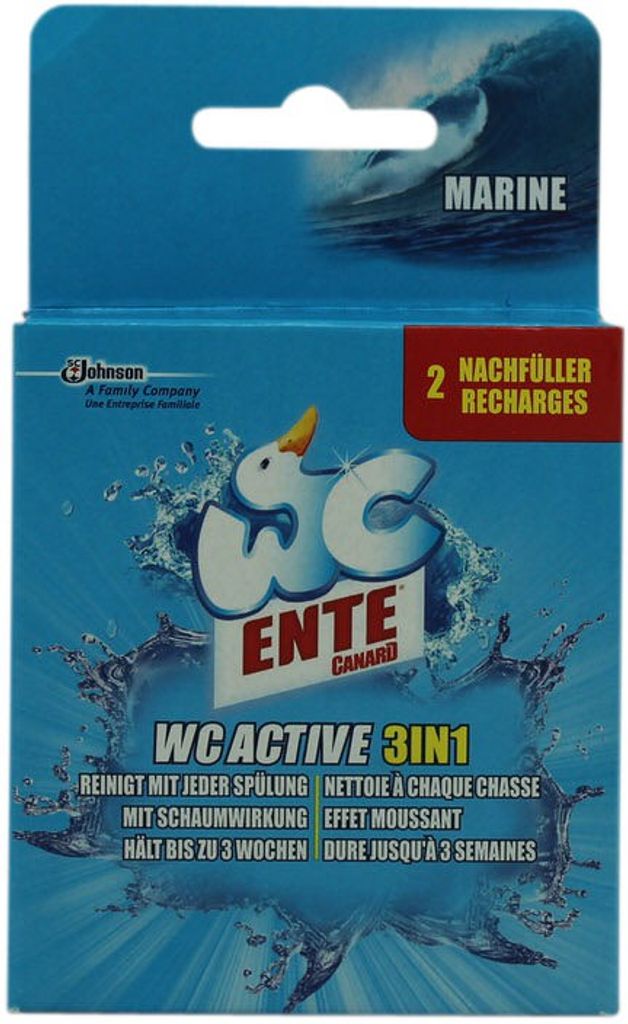 WC Ente Nachfüller für Einhänger Marine 2x40g WC-Stein (1er Produktbild 