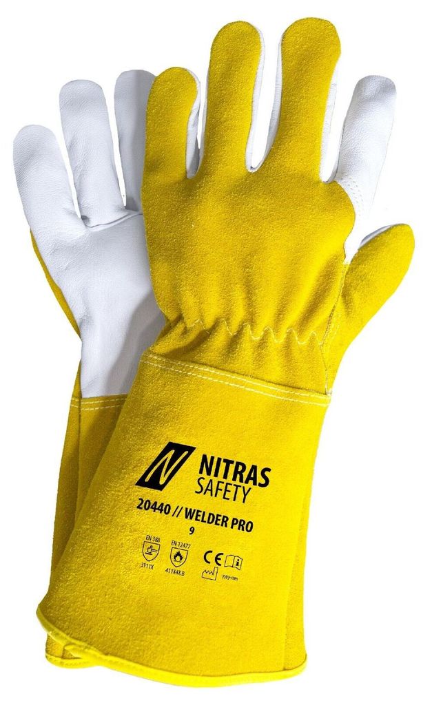NITRAS Schweißerhandschuhe 20440 WELDER PRO Gr. 9
