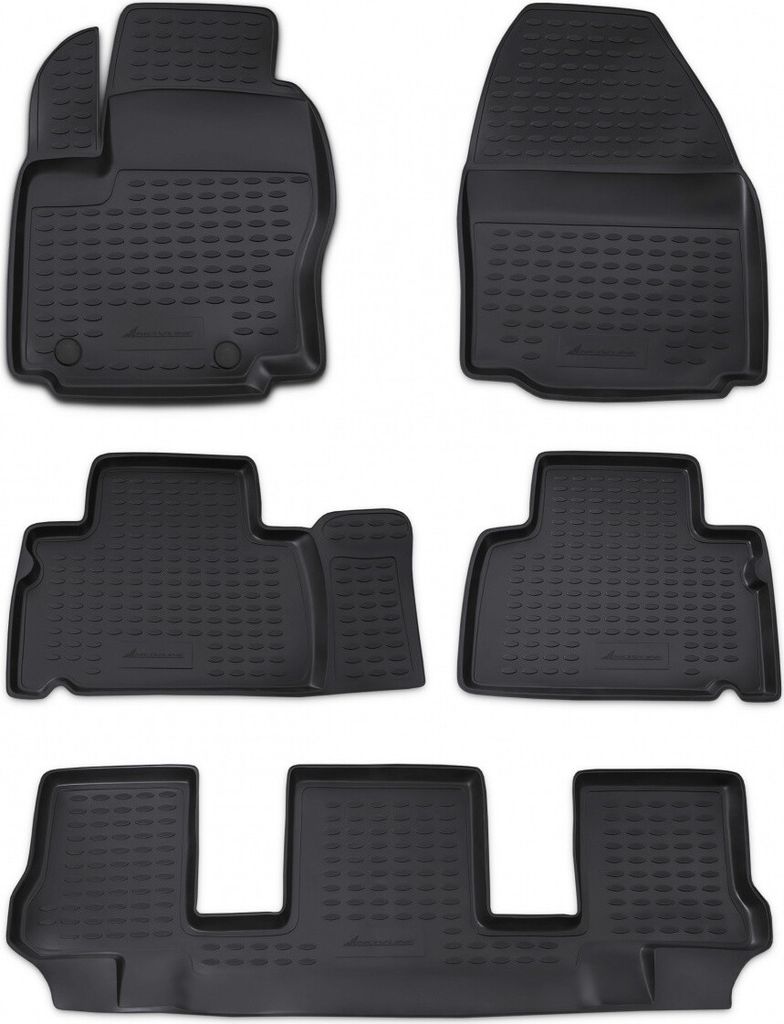 Gumové autokoberce Ford Galaxy 2006-2015 (7 míst, kulaté Obrázek produktu 