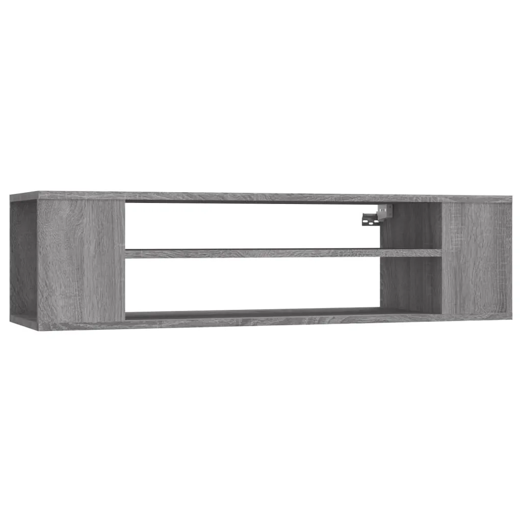 Mobile TV Sospeso Grigio Sonoma 100cm - Parete Attrezzata Moderna