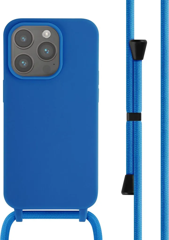 Custodia iPhone 14 Pro con Tracolla Blu imoshion | Mani Libere e Sicure