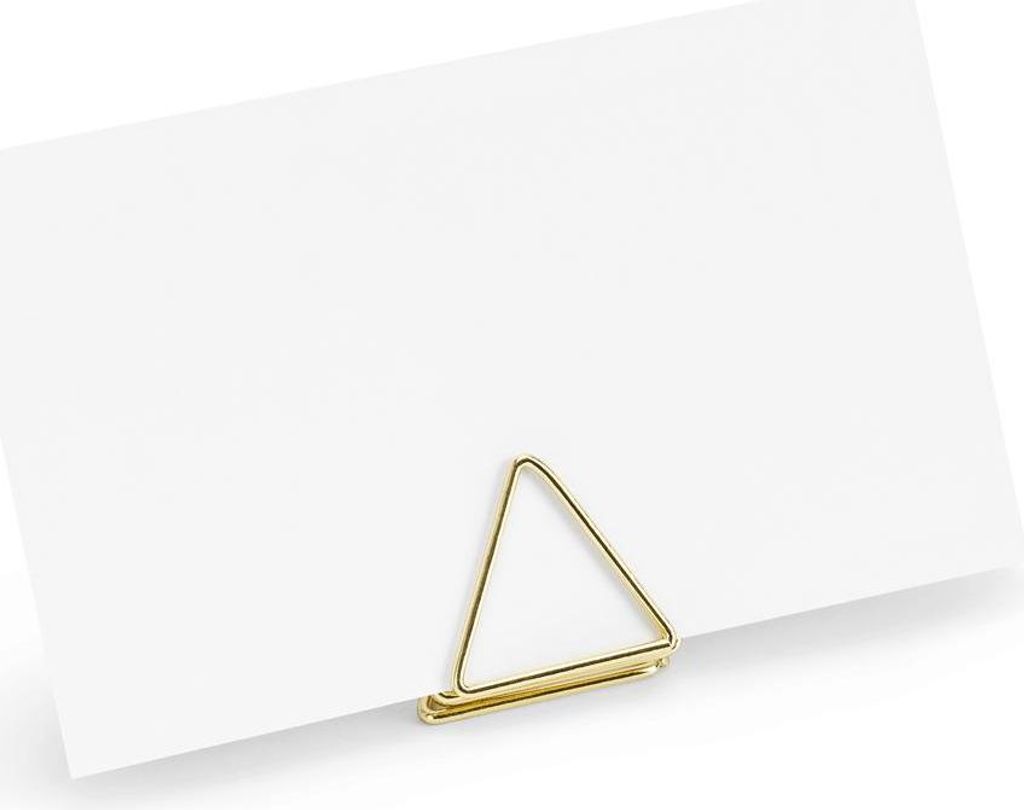 Triangolo portabiglietti da visita 2,3 cm in metallo Immagine del prodotto 