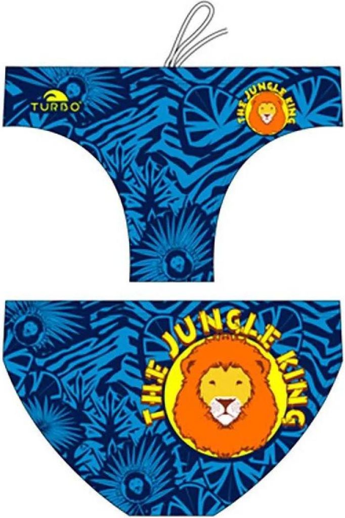 Turbo Jungle King Waterpolo Royal Badeslip Blau L Herren Blau L