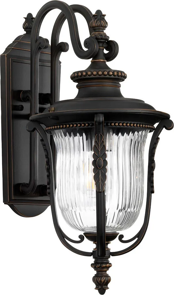 Luminaire d'extérieur pour terrasse et façade Luverne bronze foncé