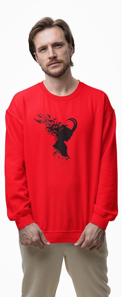 D&B Design Uni Pullover SWMO00019 Loki Rot-Größe 2XL