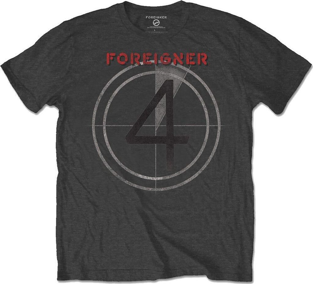 Foreigner - "4" T-Shirt für Herren/Damen Uni RO7794 (XL) (Anthrazit)