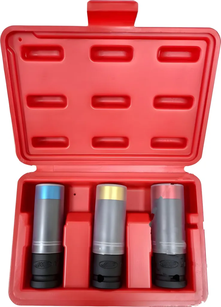 Douilles à choc JMP 1/2 avec bague acier renforcée - Kit 17 19 21 mm