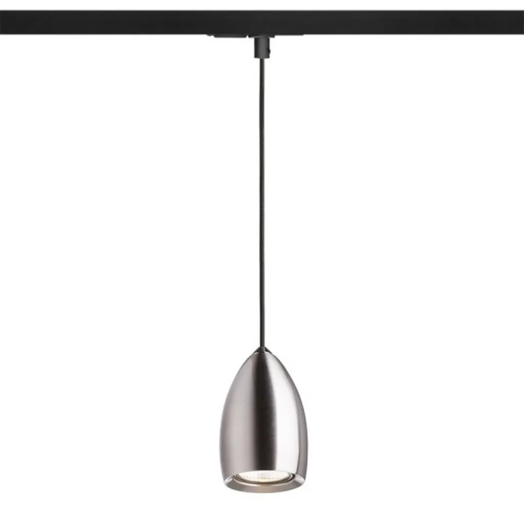 Éclairage sur rail BABADES nickel mat GU10 pour salon et cuisine