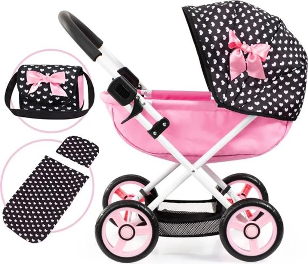 Poussette de poupée compacte : rangez facilement ce landau pliable
