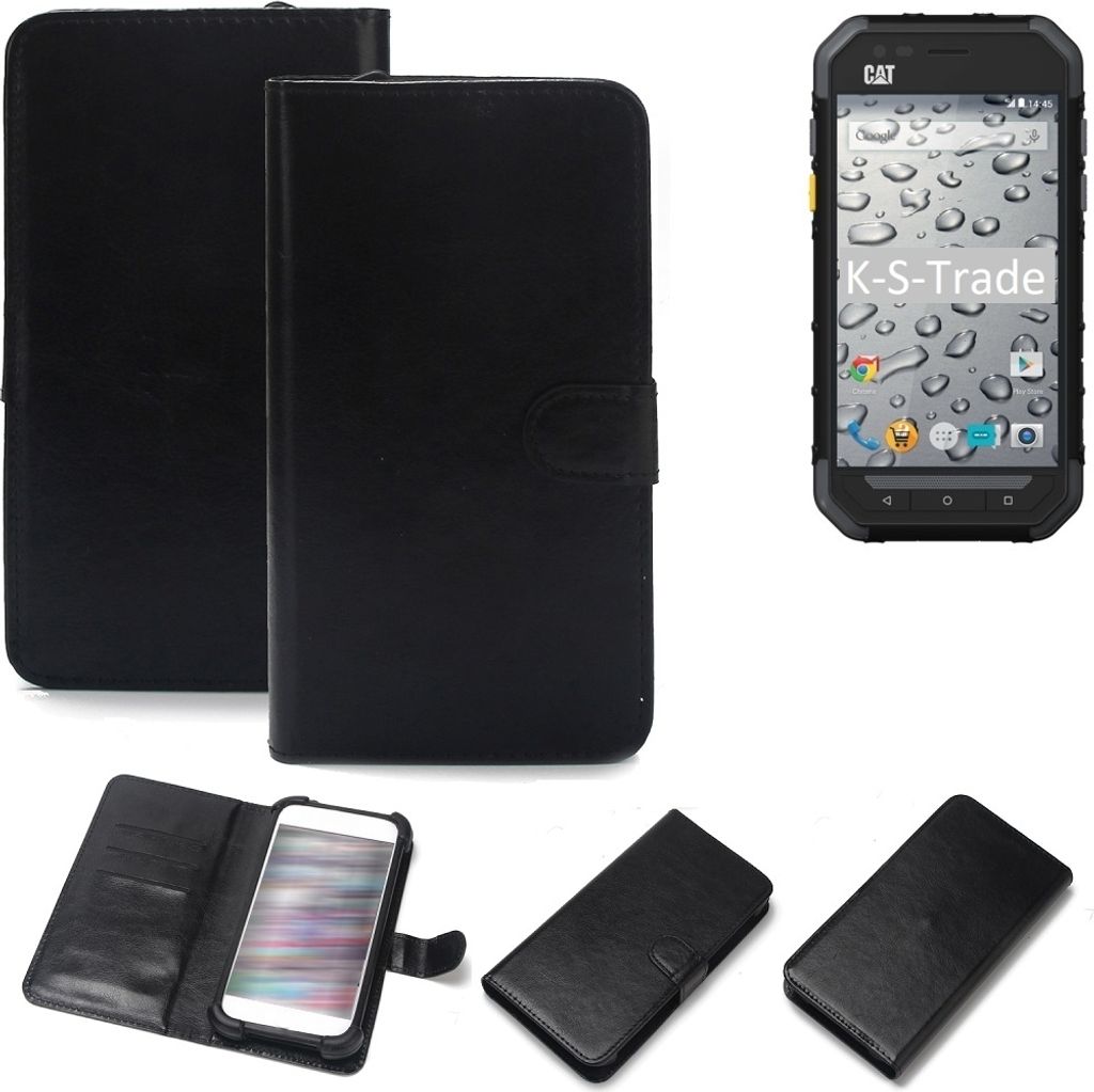 K-S-Trade Handyhülle Schutzhülle kompatibel mit Caterpillar Cat S30 Handy Schutz Hülle Handyhülle Bumper schwarz 1x