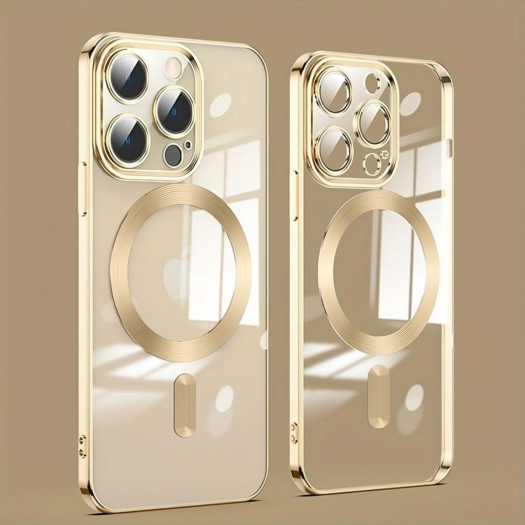 Apple iPhone 16 Pro MagSafe TPU mit Kameraglas Gold
