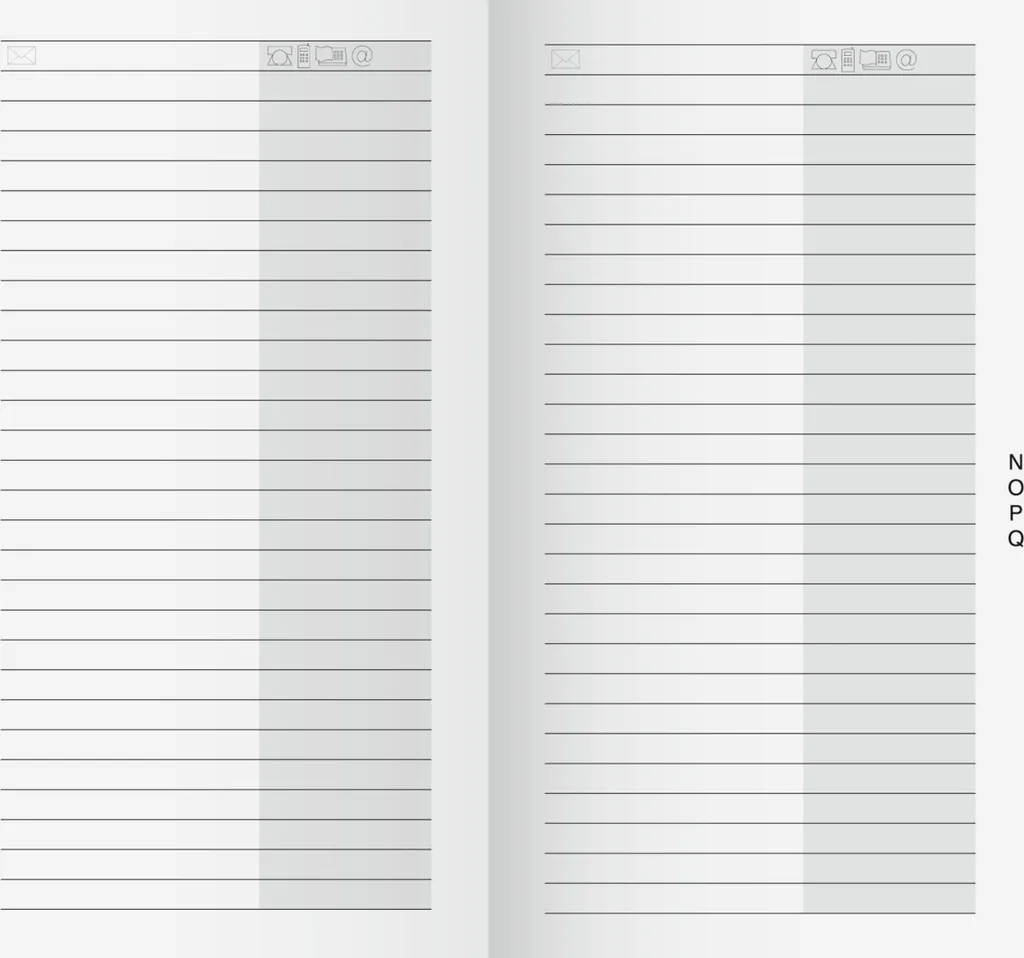 Répertoire d'adresses 10X rido/idé pour Classement Bureau et Maison