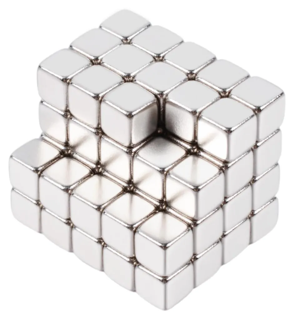 Aimants Néodyme 5x5x5 mm Ultra Puissants Lot de 68 pour Bricolage