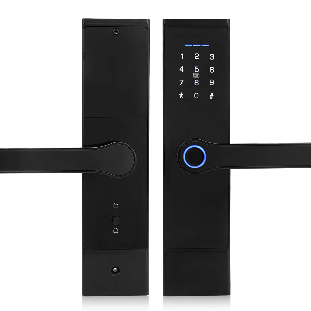 Serrure de porte à empreinte digitale haute sécurité avec pavé tactile