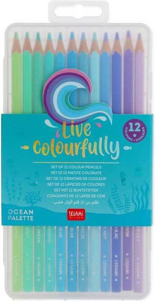 Legami crayons de couleur 12 pcs - Live Colorfully cyan Image du produit 