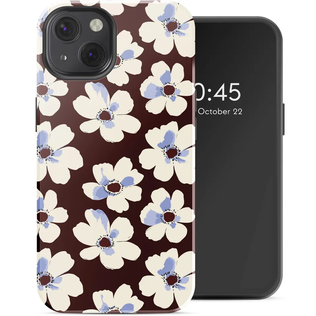 Selencia Vivid Backcover MagSafe iPhone 13 - Choco Flower Pop Design