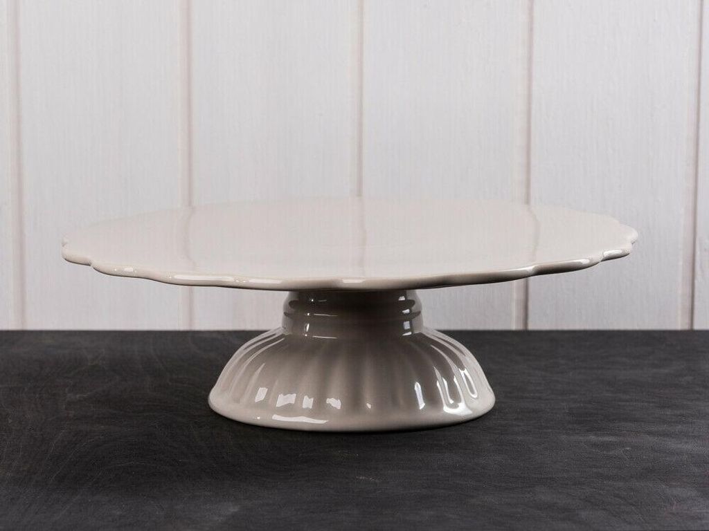 IB Laursen MYNTE Tortenplatte Beige Keramik Kuchenplatte Produktbild 