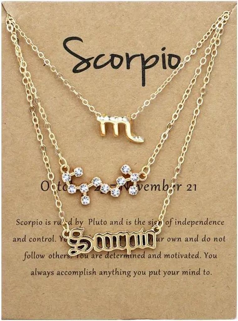 Stylvolles Set Sternzeichen - Skorpion Schmuck KP38786 Produktbild 