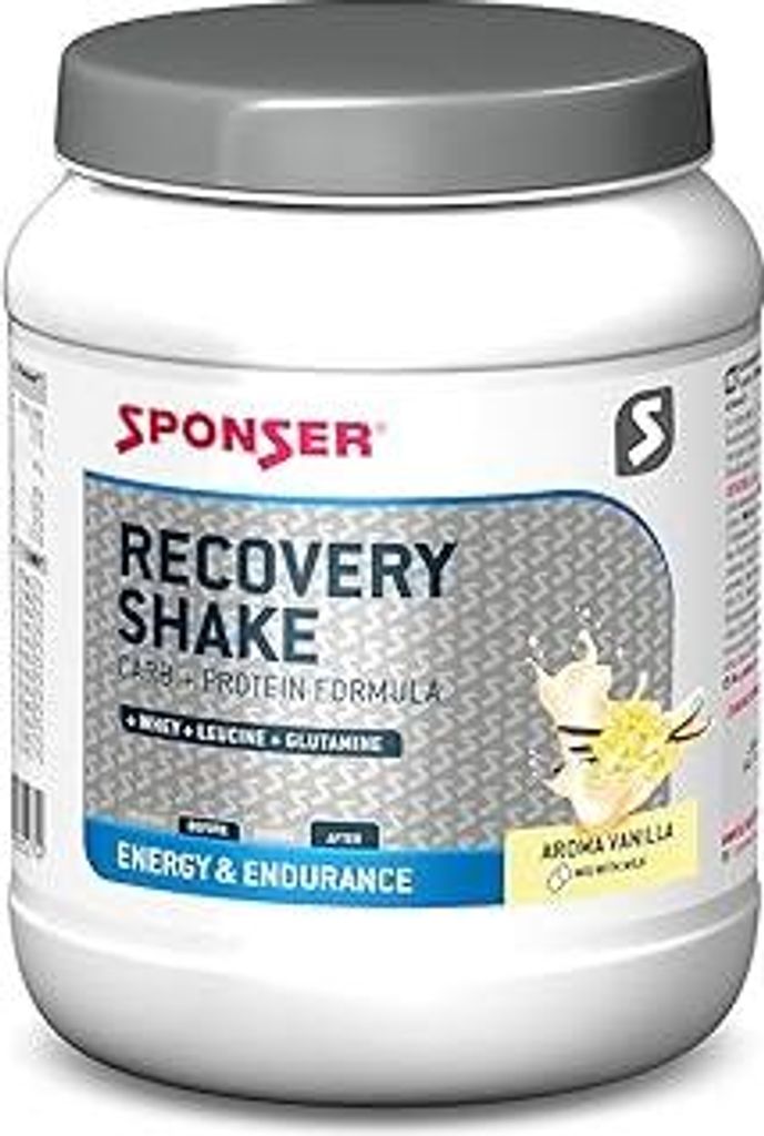 SPONSER Recovery Shake 900g Dose Vanilla Sportgetränk Regeneration