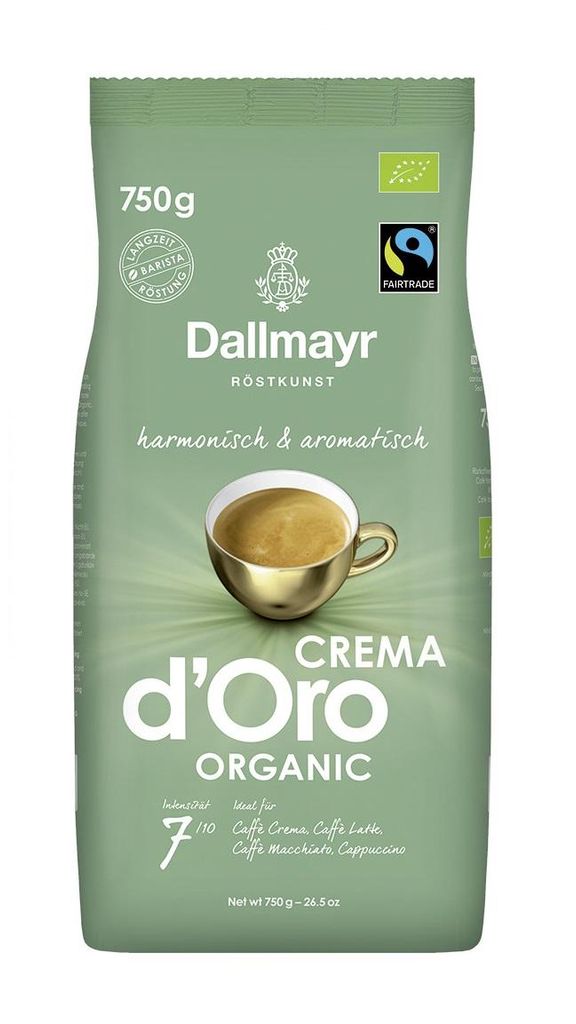 Dallmayr Gran Verde organiczna kawa ziarnista Arabica 750,0 Zdjęcie produktu 