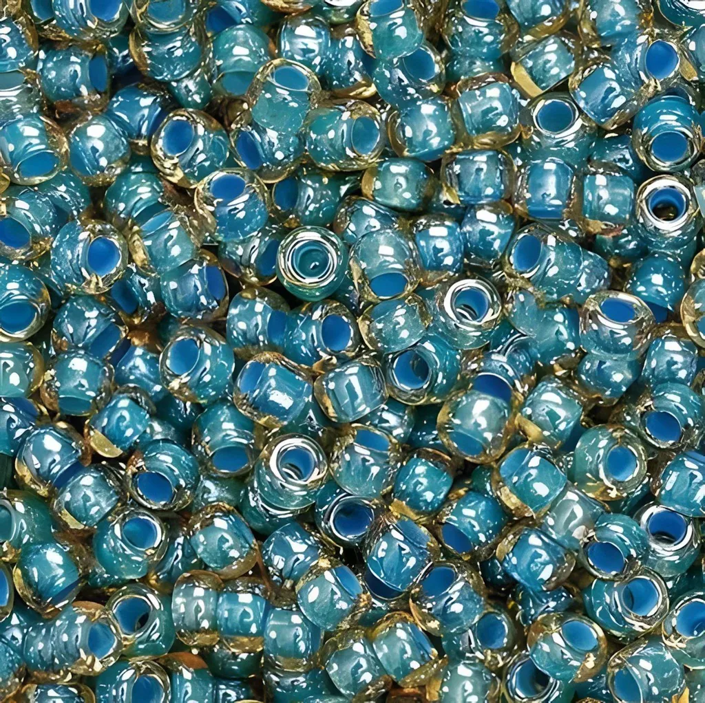 Perles Rocailles Régulières 2,5 mm Bleu-Vert pour Tissage Sans Défaut