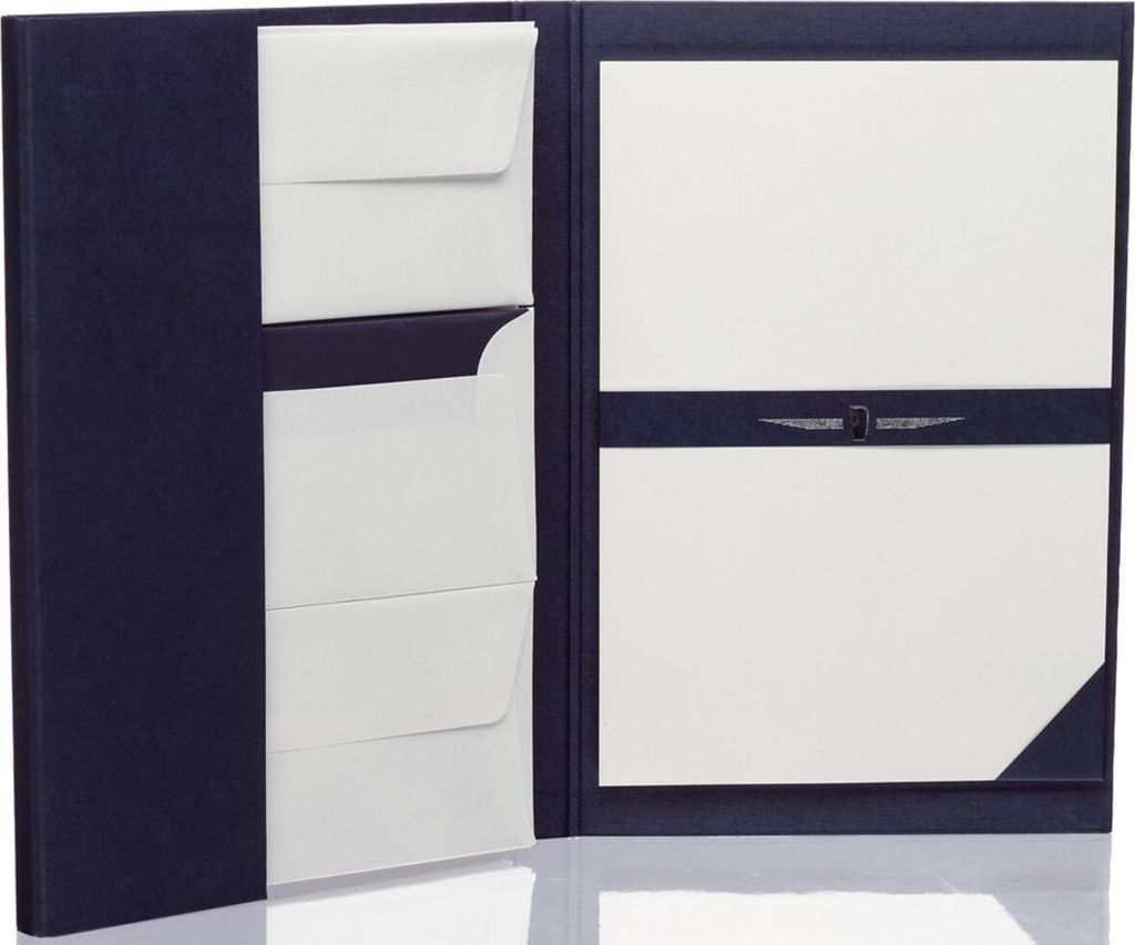 RÖSSLER Briefpapiermappe Paper Royal gefüllt weiß DIN A4 Produktbild 