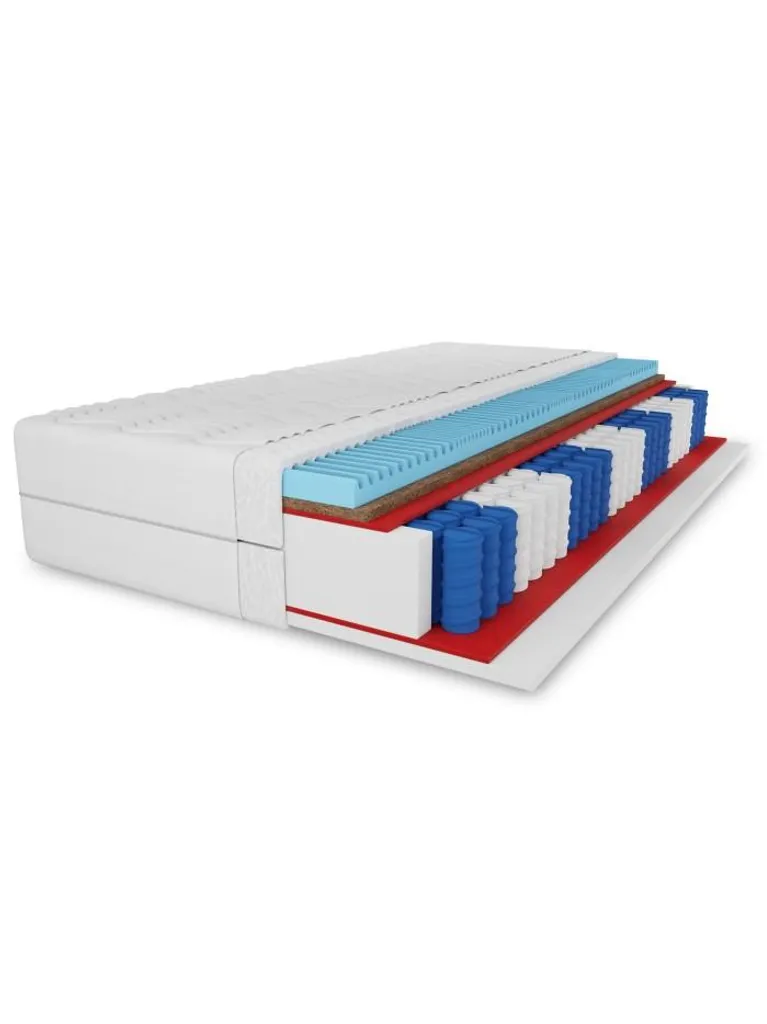 Matelas 200x200 APOLLO : Mousse de Massage et Natte de Coco Respirante